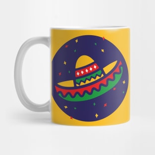 Mexican sombrero fiesta cinco de mayo party hat colorful style Mug